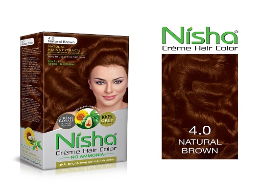 Nisha Crème Hair Color Natural Brown